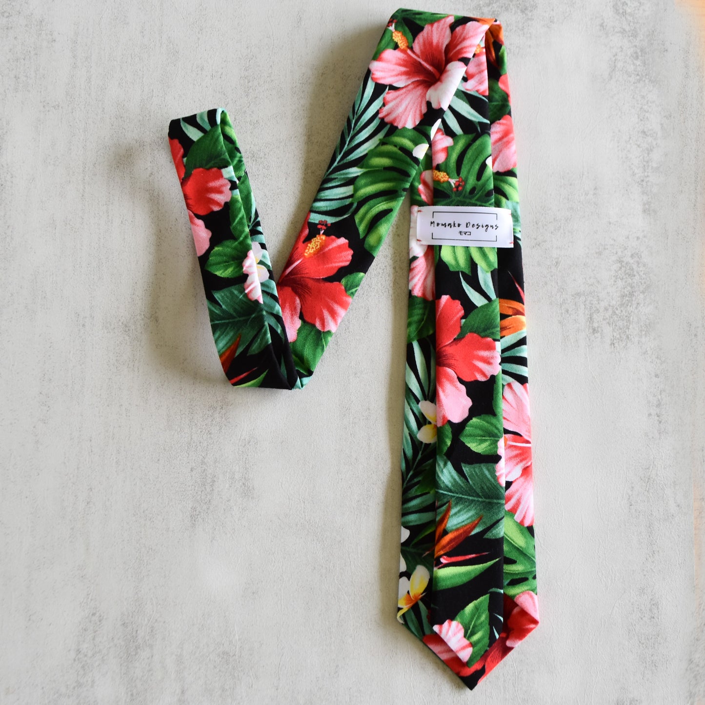 Wild Hibiscus Tie