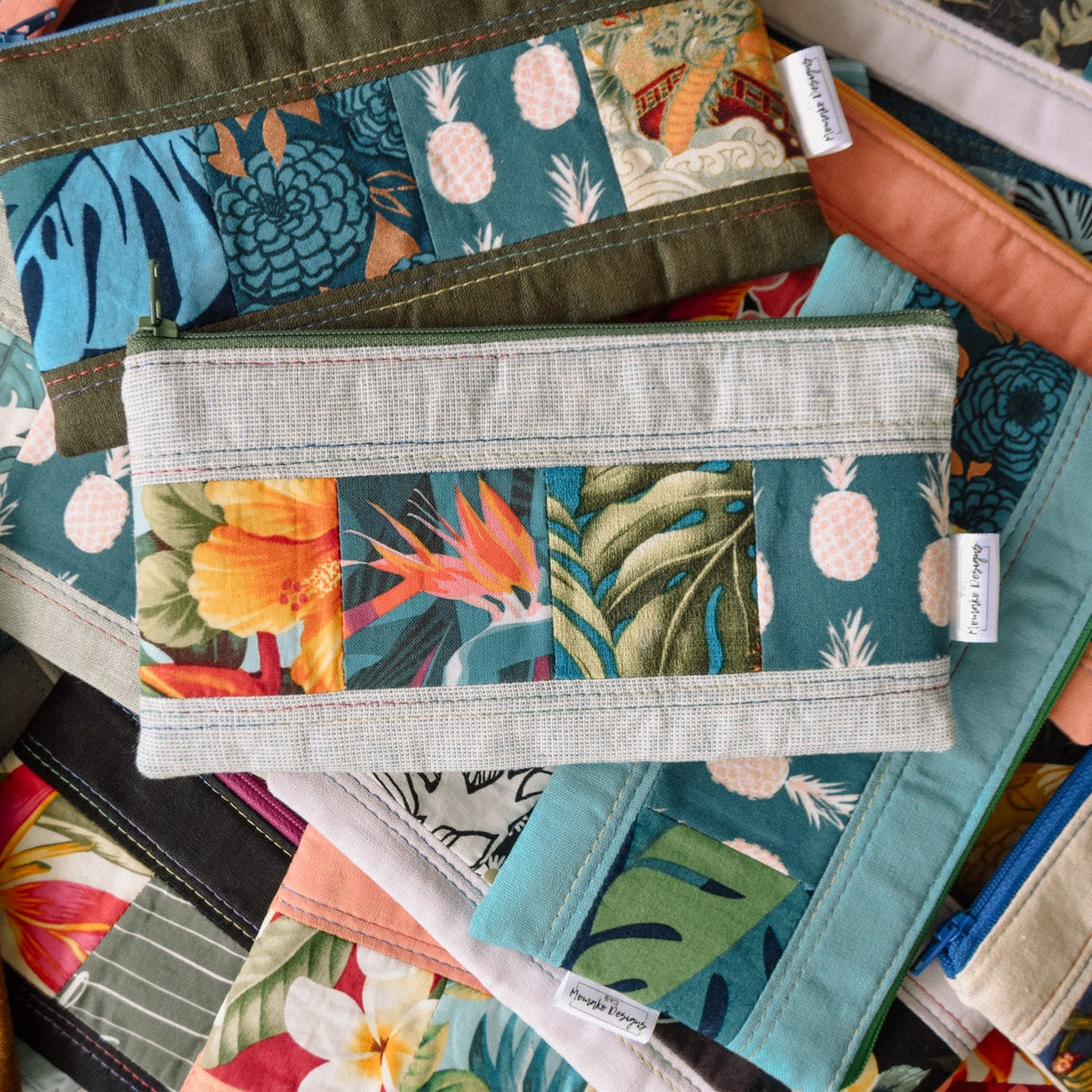 Taro Patchwork Pencil Cases