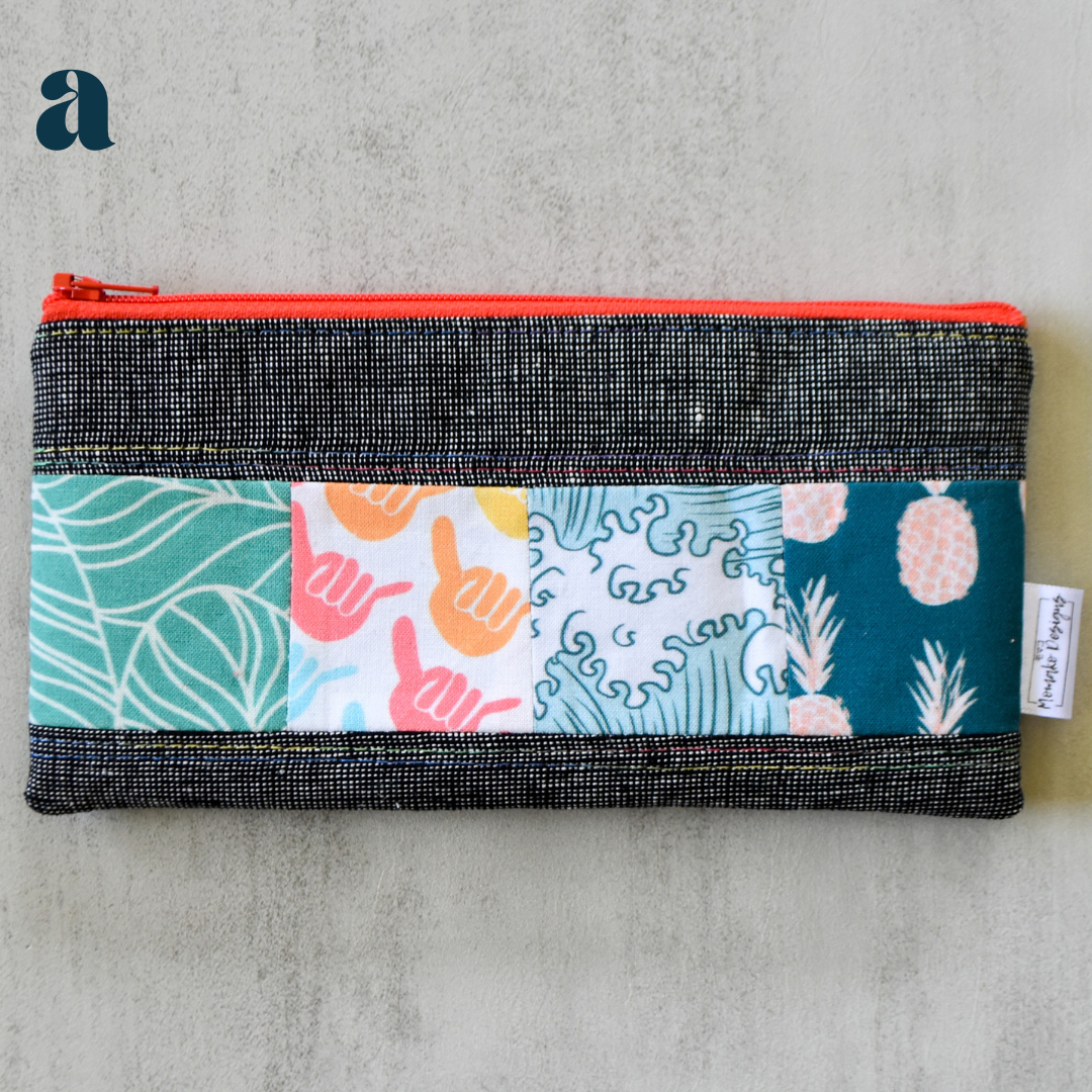 Pepper Taro Patchwork Pencil Cases