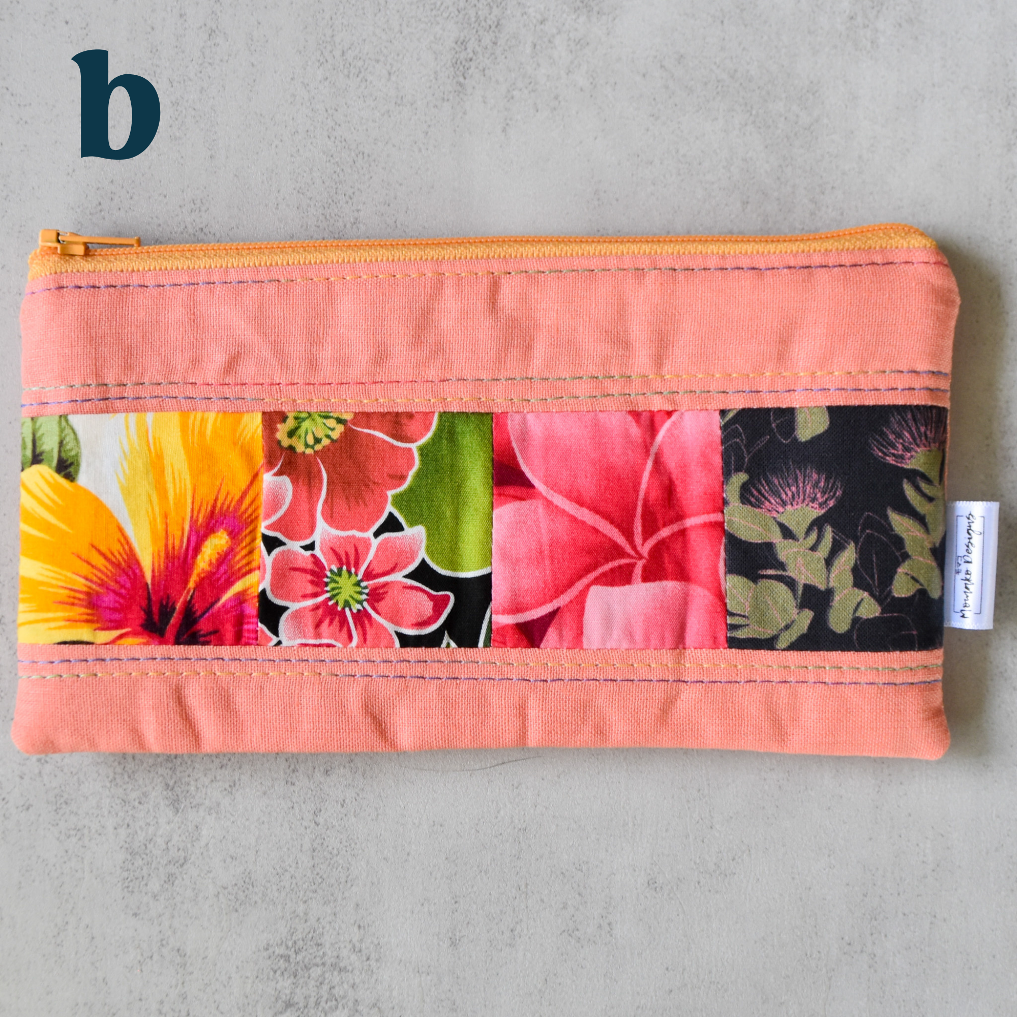 Mango Taro Patchwork Pencil Cases