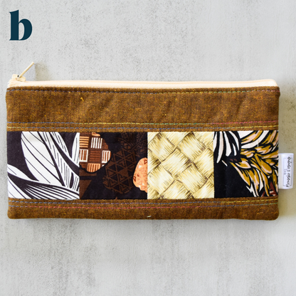 Spice Taro Patchwork Pencil Cases