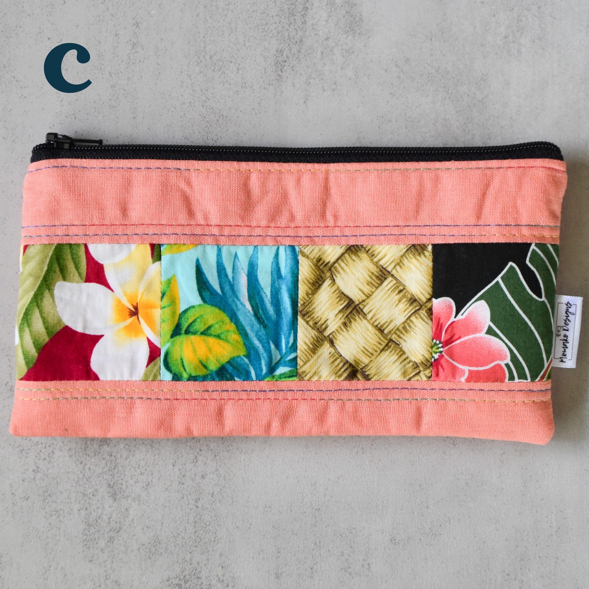 Mango Taro Patchwork Pencil Cases