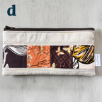 Oyster Taro Patchwork Pencil Cases