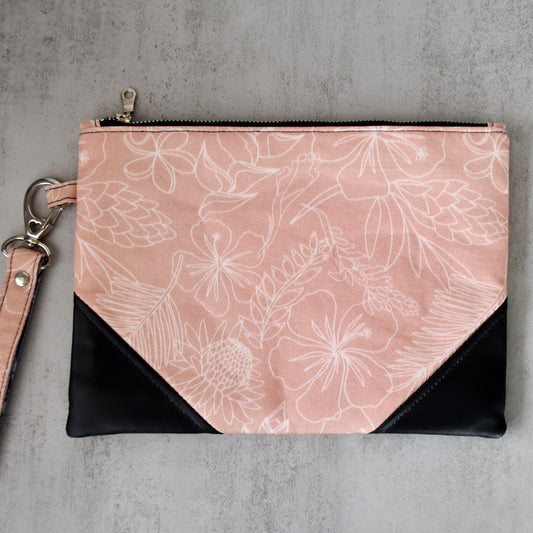 Tropical Outlines Wristlet