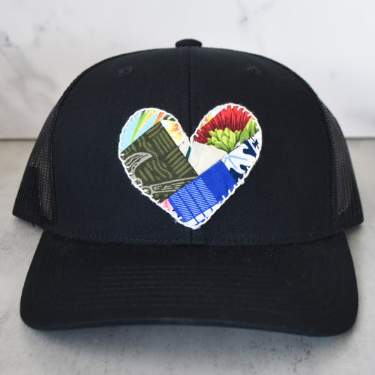 Patchwork Heart Hat