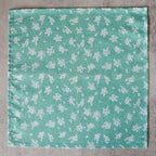Turquoise Flowers Pocket Square