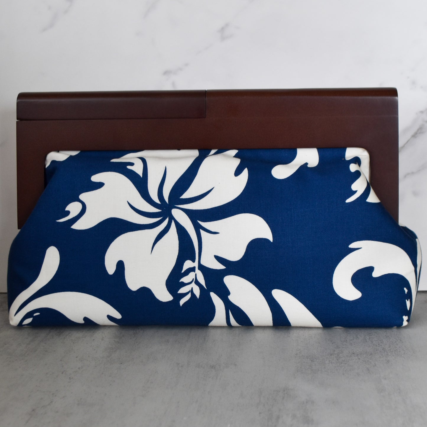 Blue Hibiscus Clutch