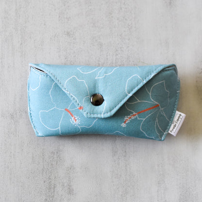 Hibiscus Bleu Glasses Case