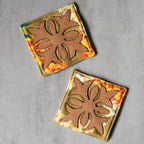 Golden Lei Cork Coasters