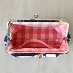 Blue Escape 8" Metal Handle Clutch