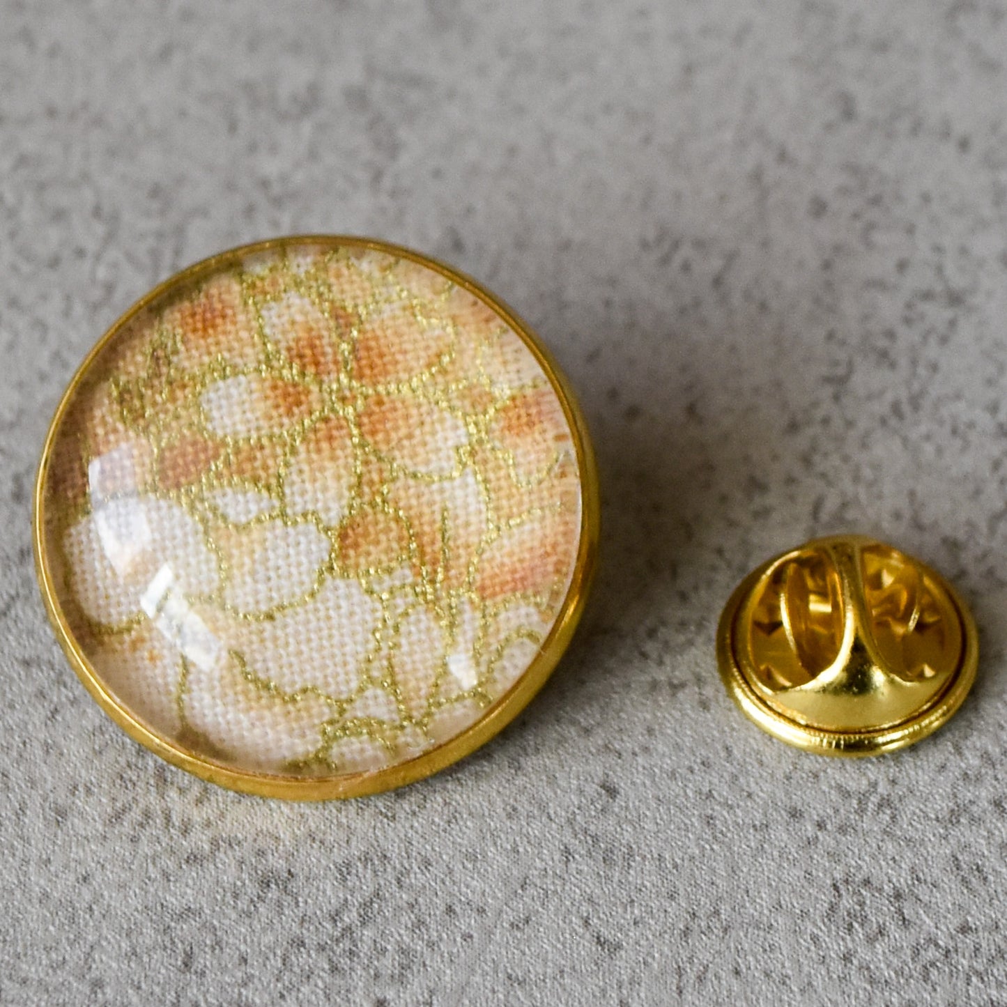 Golden Chrysanthemum Lapel Pins