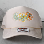 Puakenikeni Trio Hat — Blanc Hibiscus