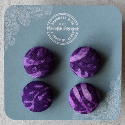 Purple Fern Push Pins