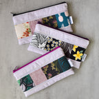 Orchid Taro Patchwork Pencil Cases