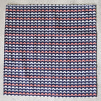 Floral Stripes Pocket Square