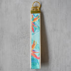 Bird of Paradise Watercolor Key Fobs