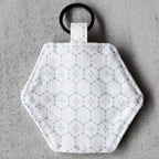 Fine China Hexagon Keychain