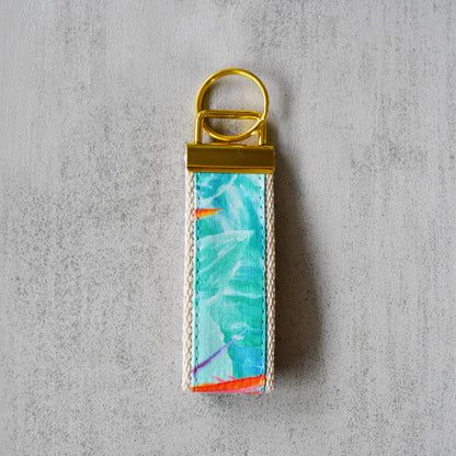 Bird of Paradise Watercolor Key Fobs