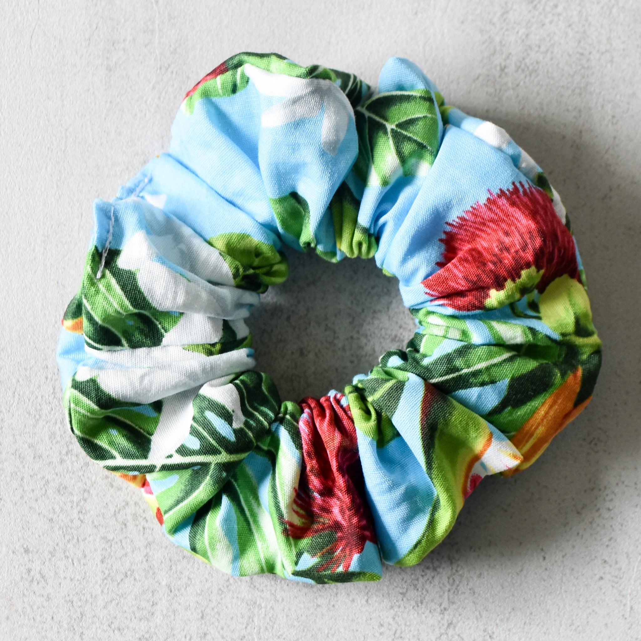 Pumped Up Blue Scrunchies