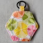 Fruit Salad Hexagon Keychain