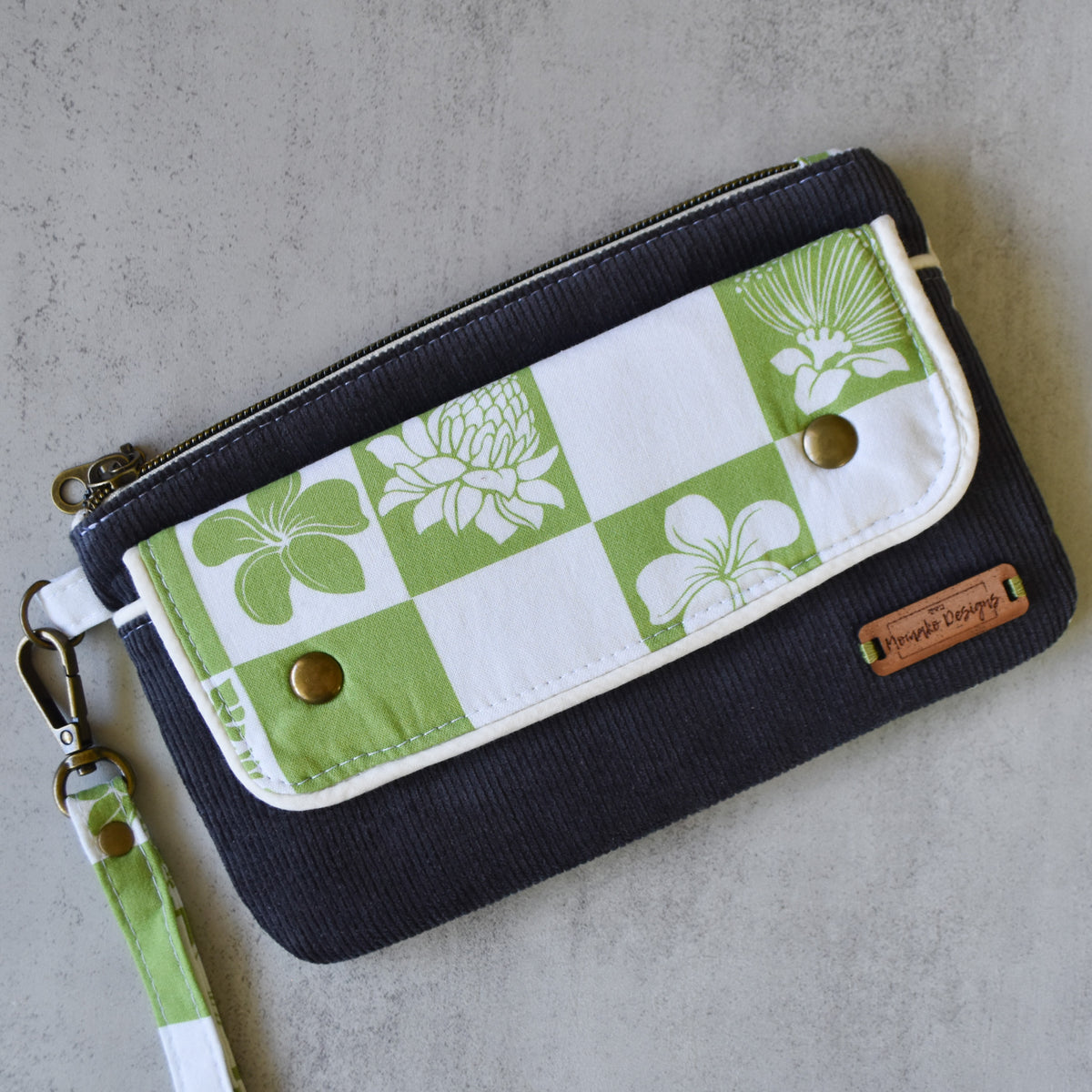 Verdant Grid Kealia Clutch Wallet