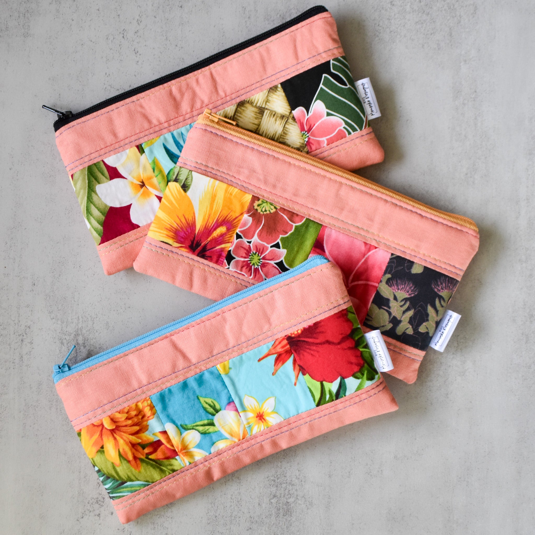 Mango Taro Patchwork Pencil Cases
