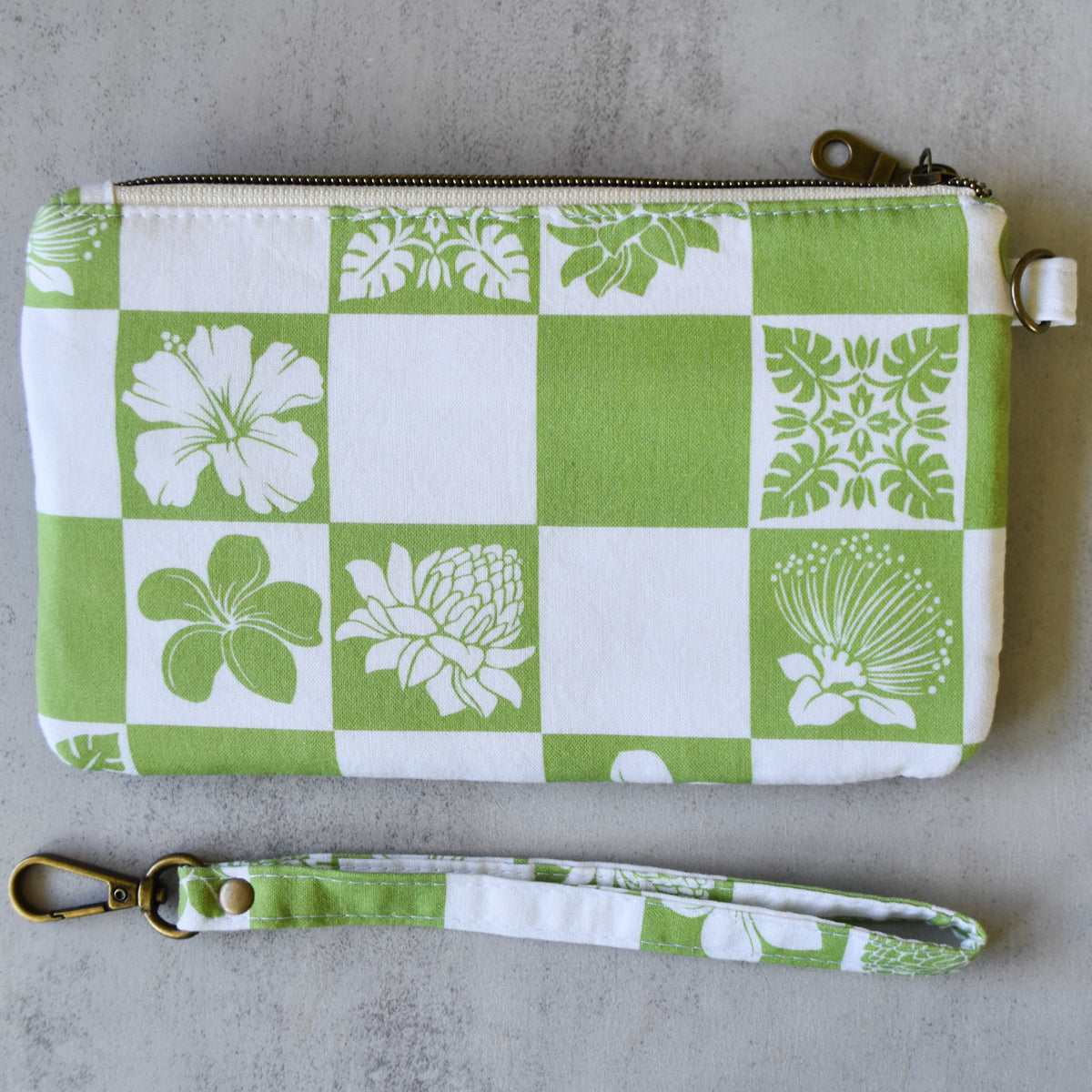 Verdant Grid Kealia Clutch Wallet