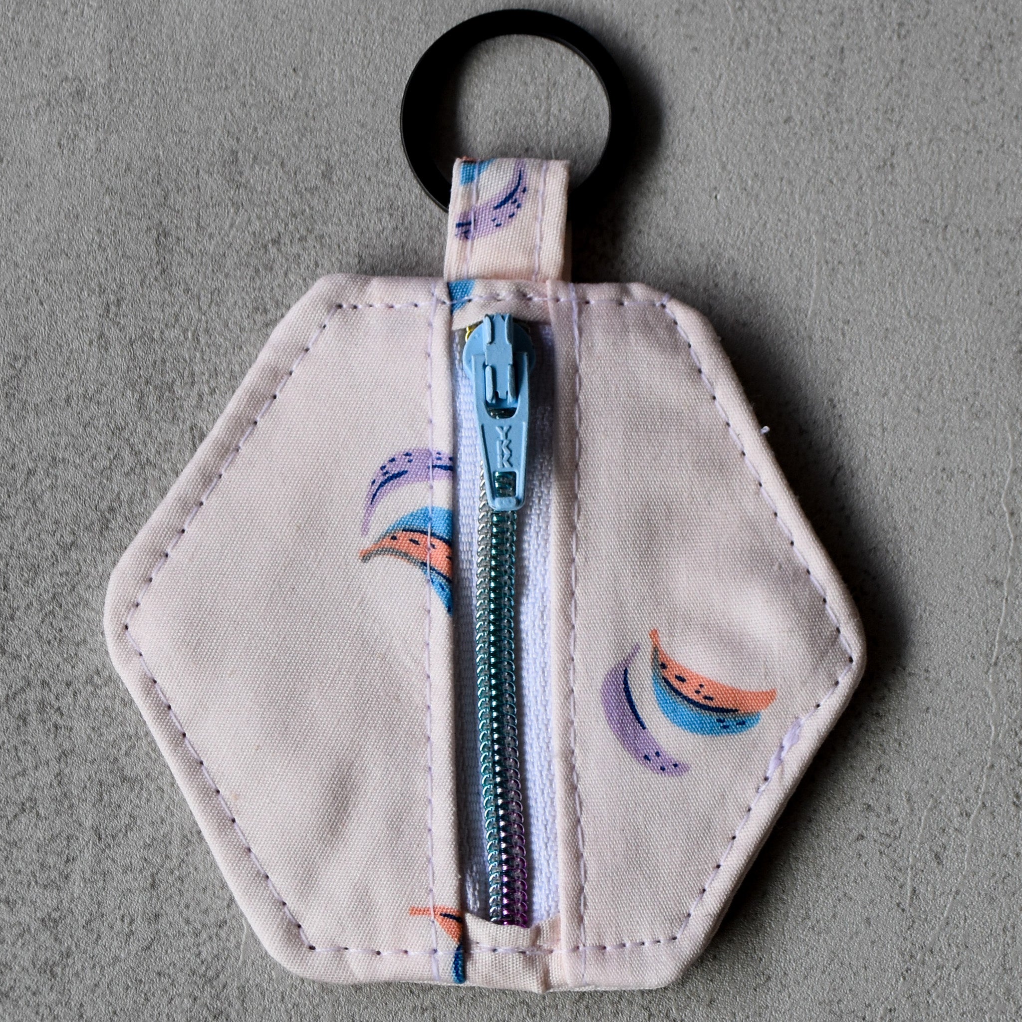 Go Bananas Hexagon Keychain