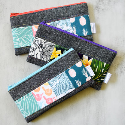 Pepper Taro Patchwork Pencil Cases