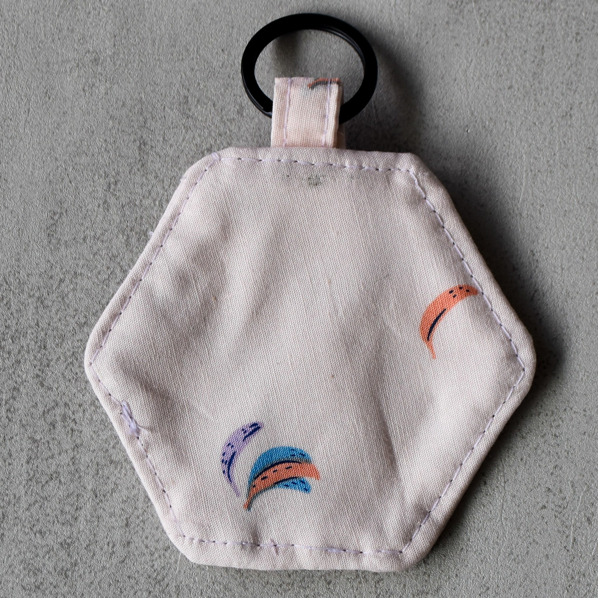 Go Bananas Hexagon Keychain