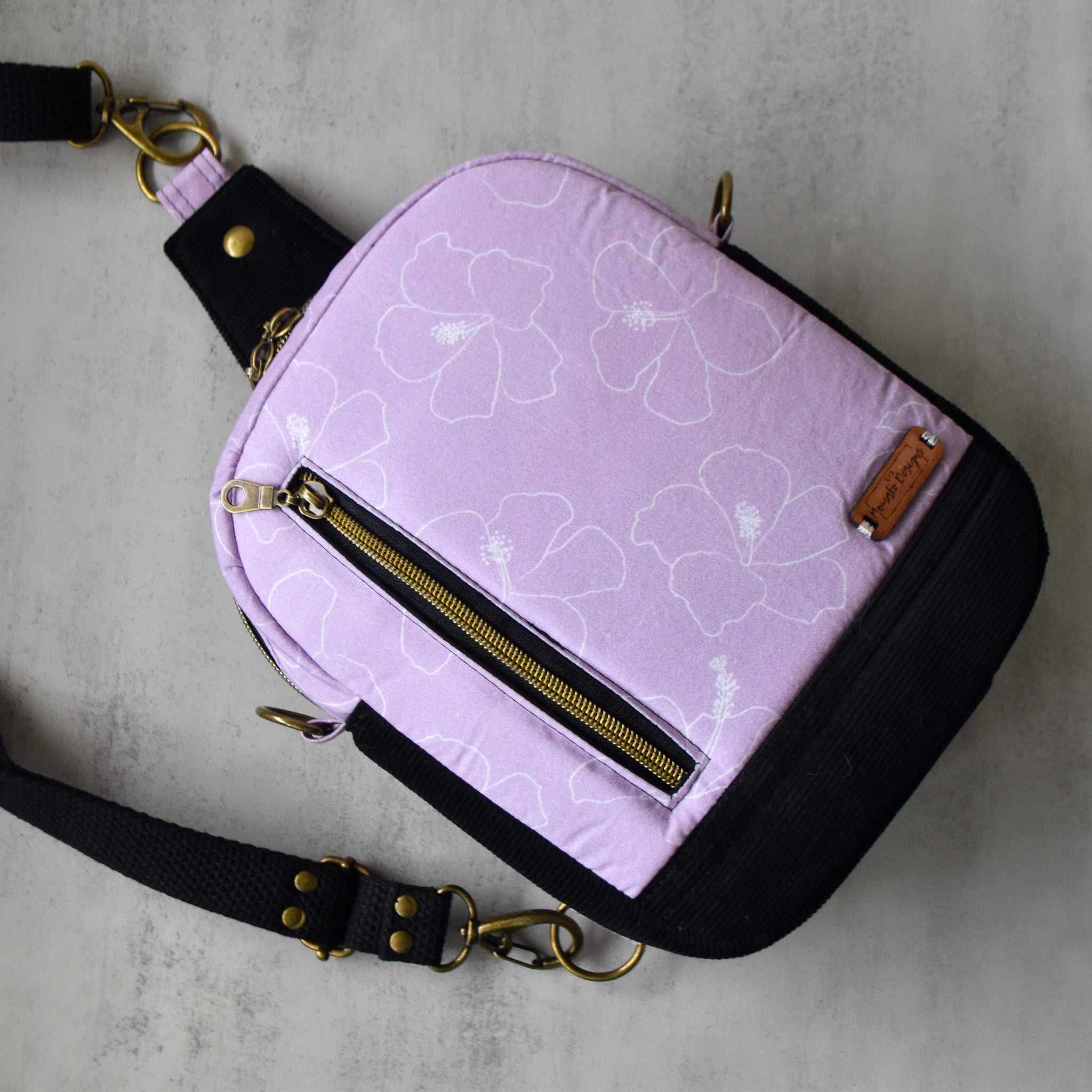 Hibiscus Violet Pihea Sling Bag