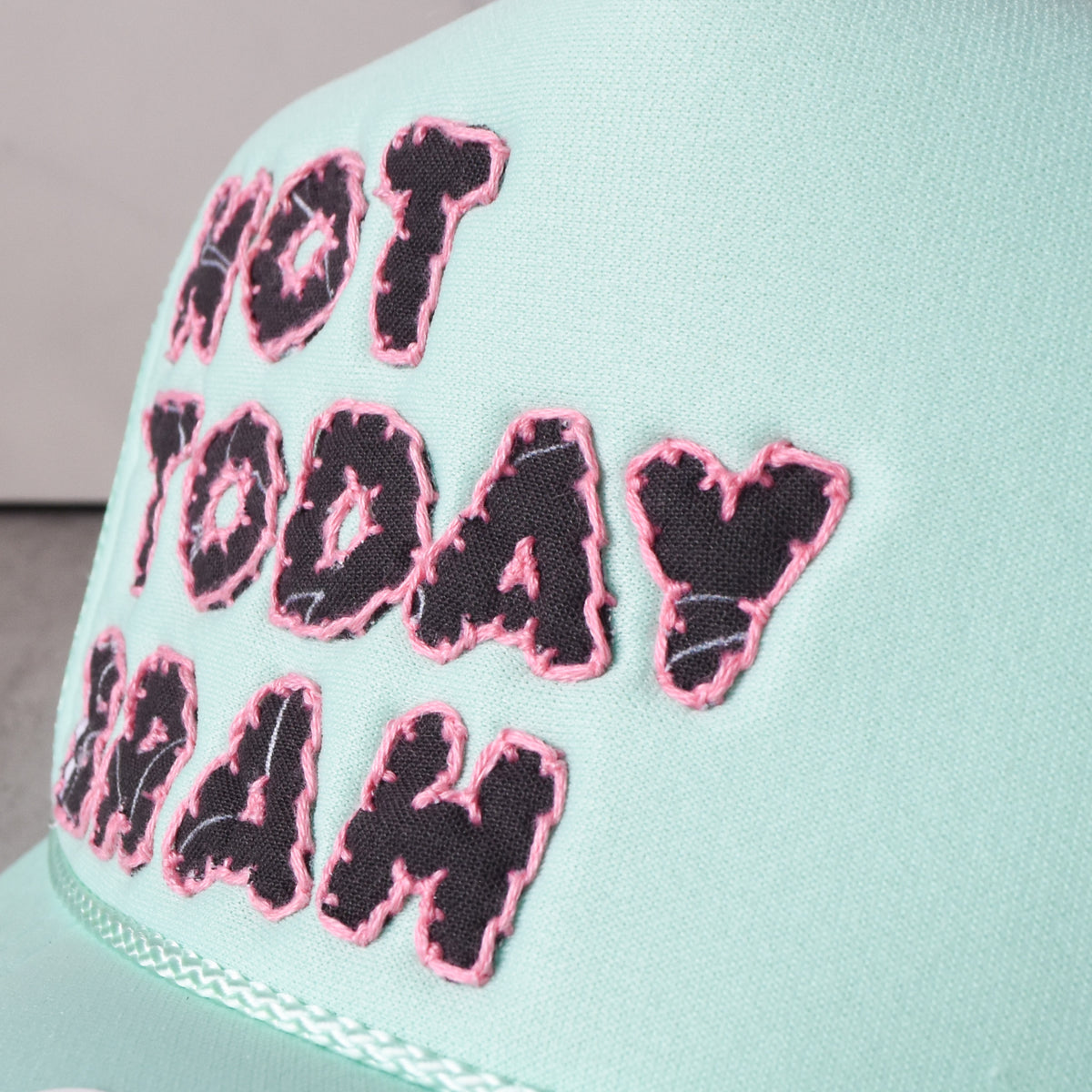Not Today Brah Hat — Hibiscus Noir