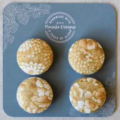 Golden Chrysanthemum Magnets