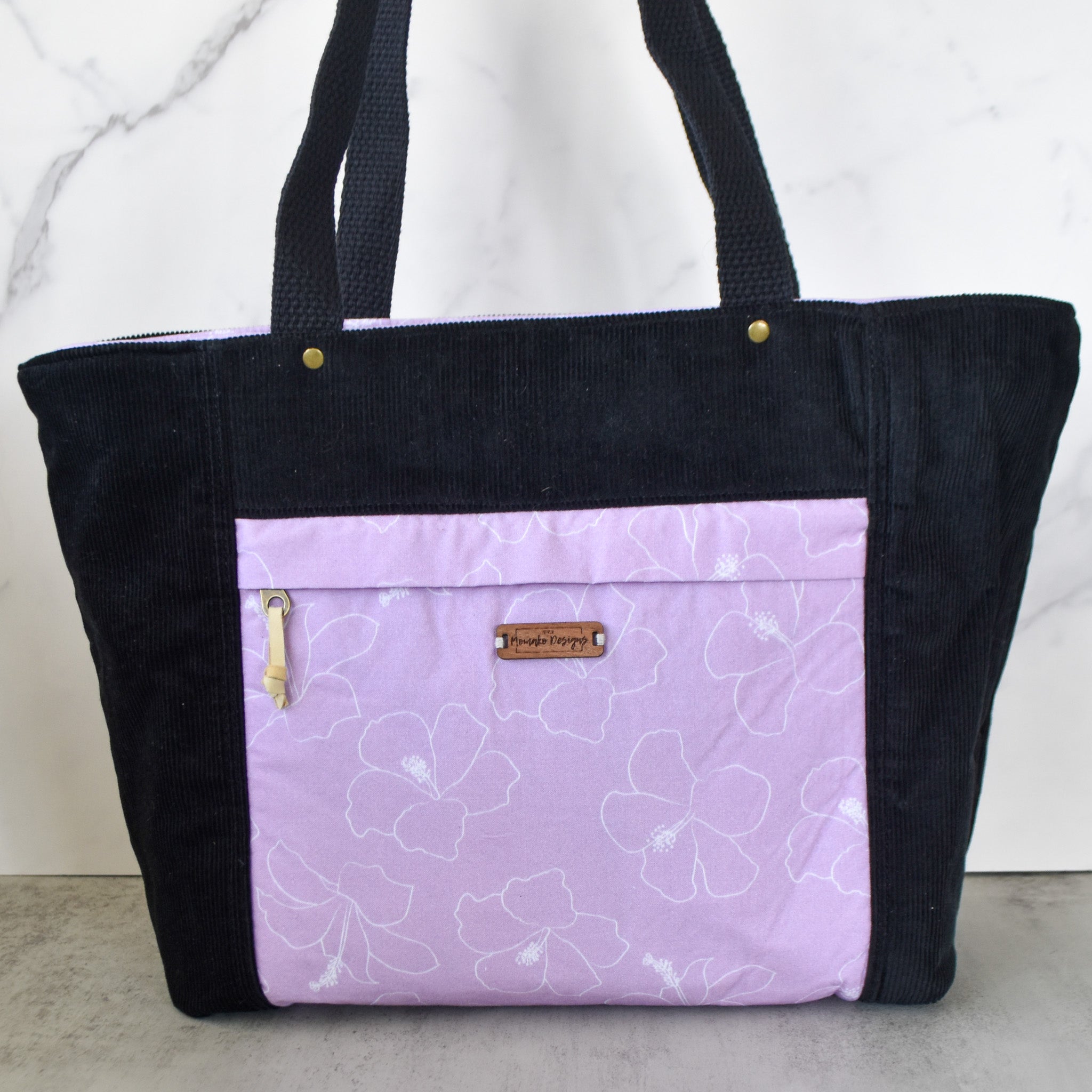 Hibiscus Violet Tunnels Tote