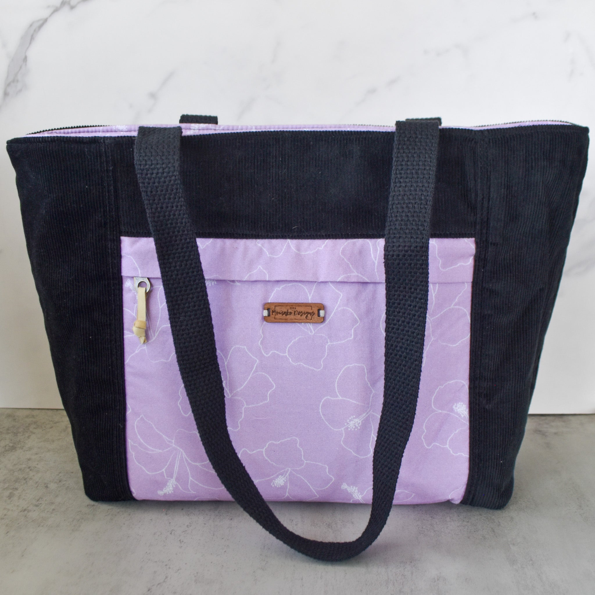 Hibiscus Violet Tunnels Tote
