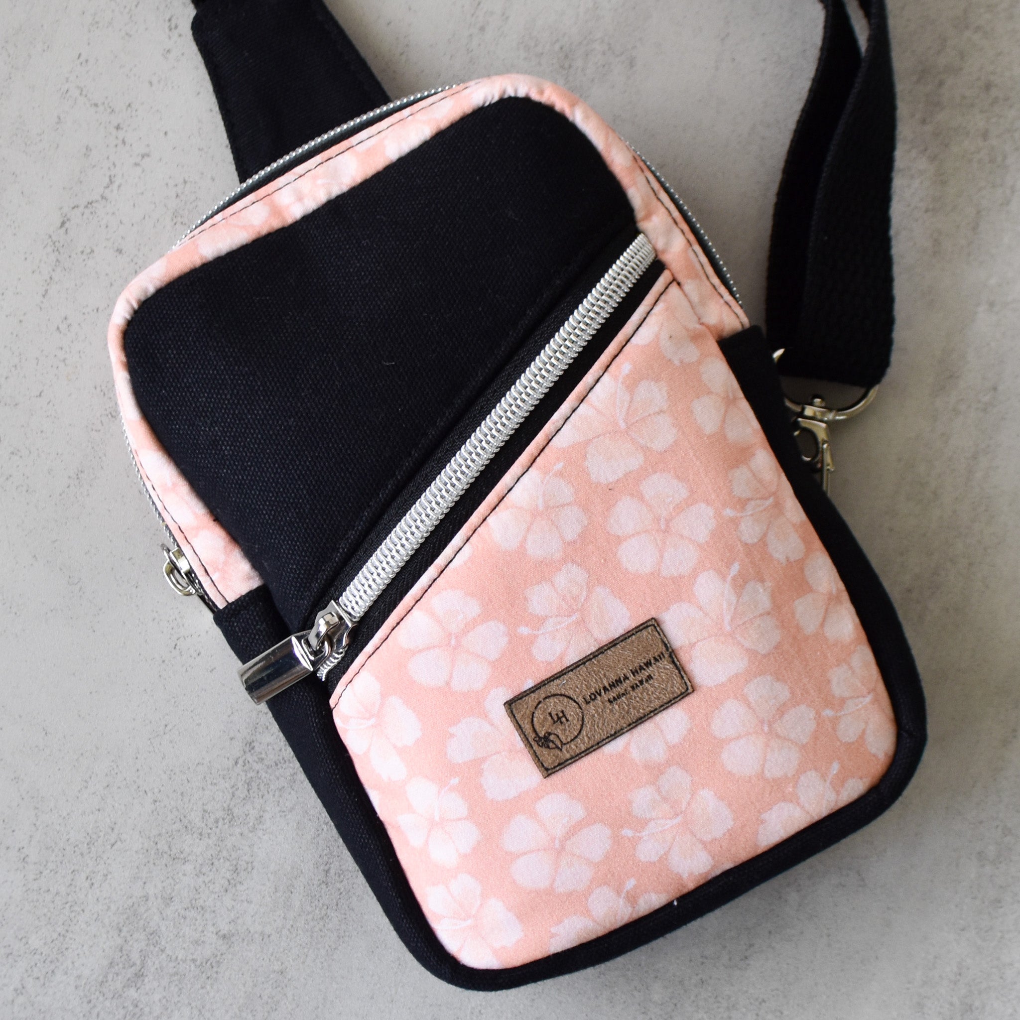 Pink Hibiscus Mini Sling Bag