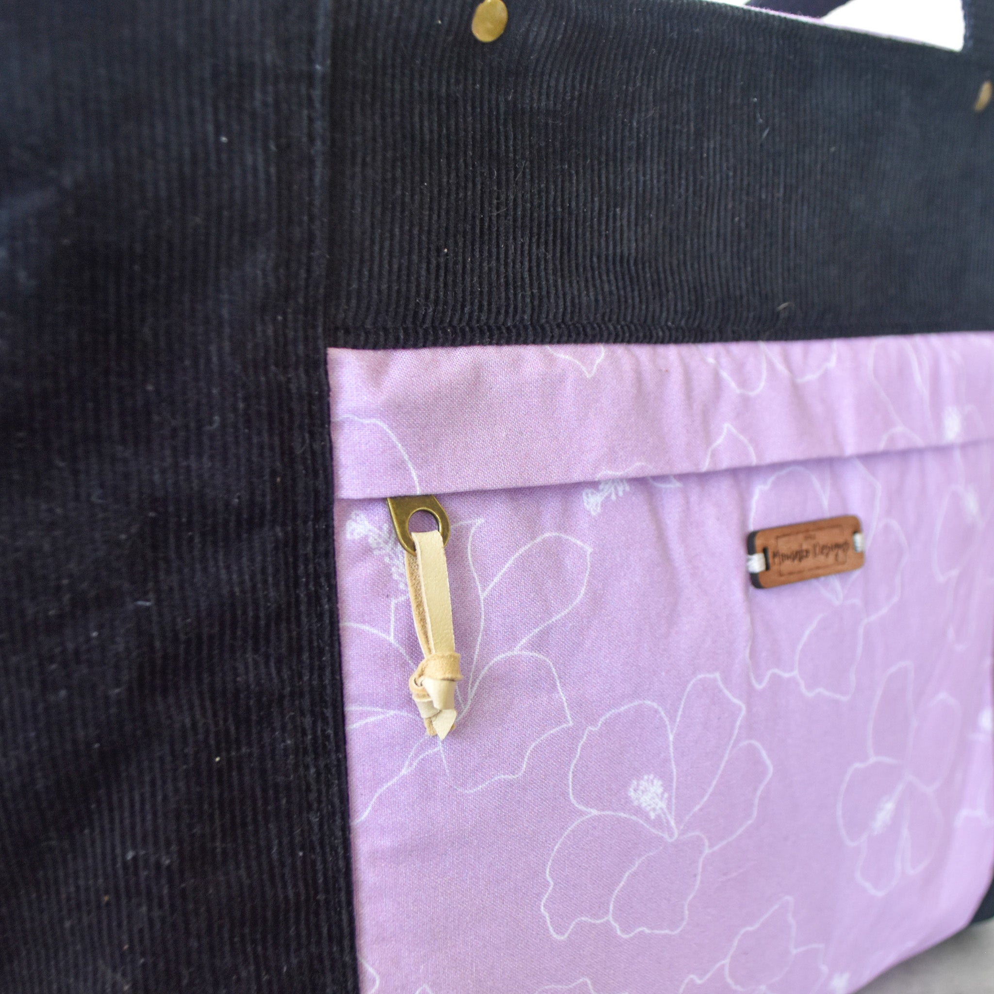 Hibiscus Violet Tunnels Tote