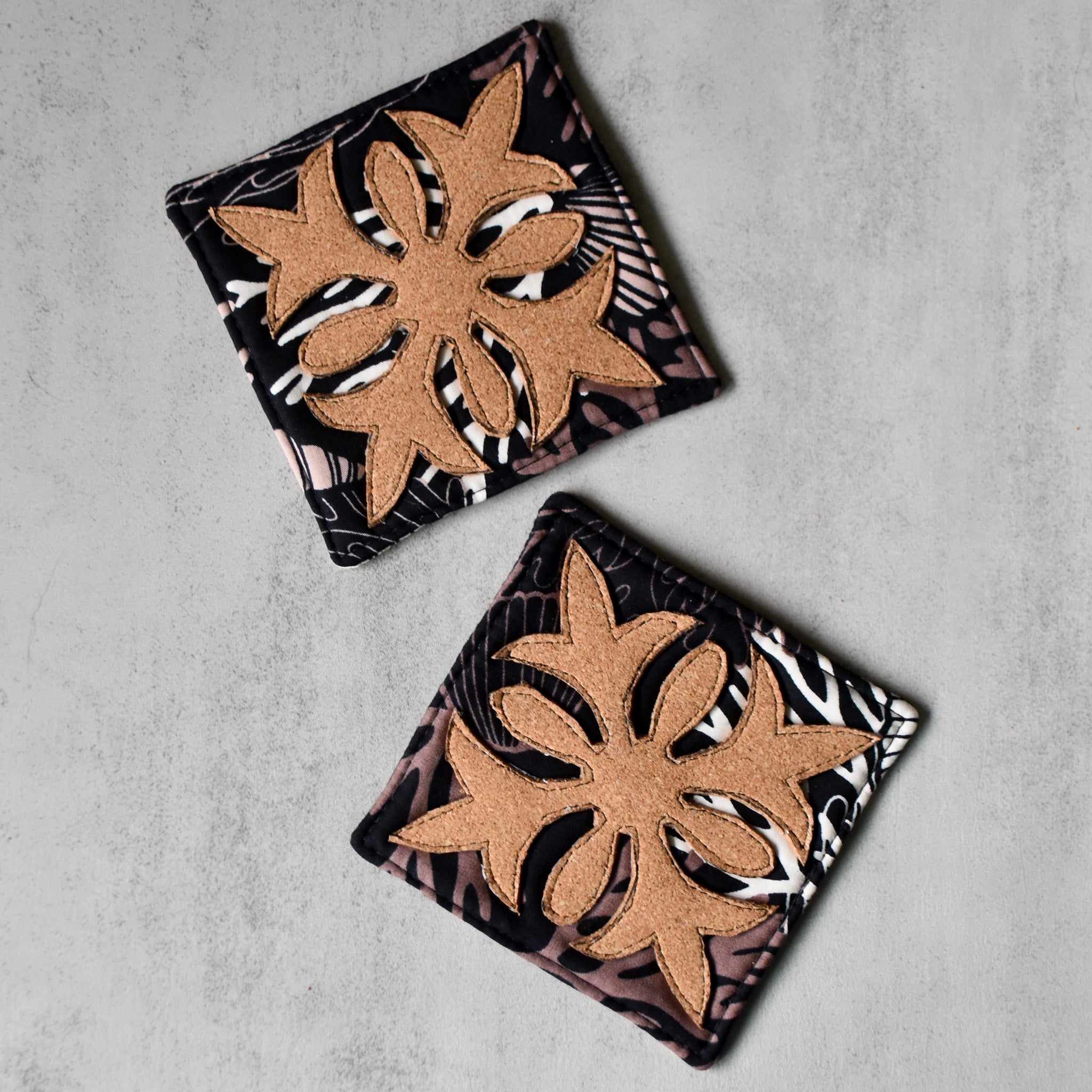 Shell-O Cork Coasters