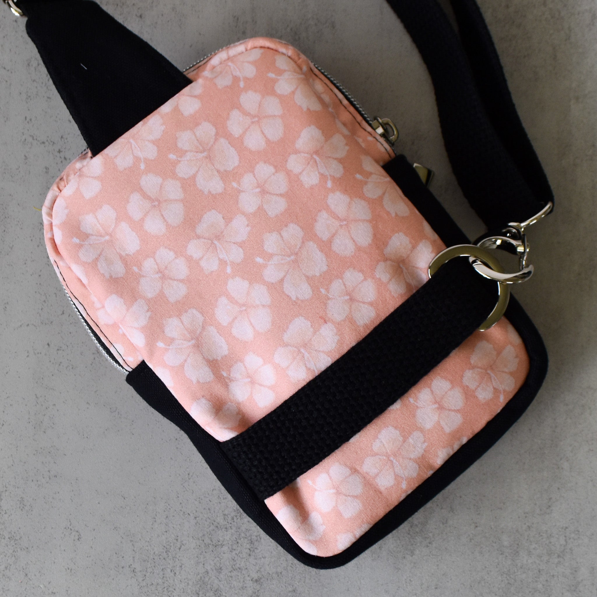 Pink Hibiscus Mini Sling Bag