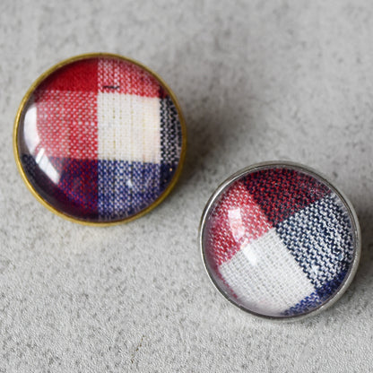 Picnic Plaid Lapel Pins