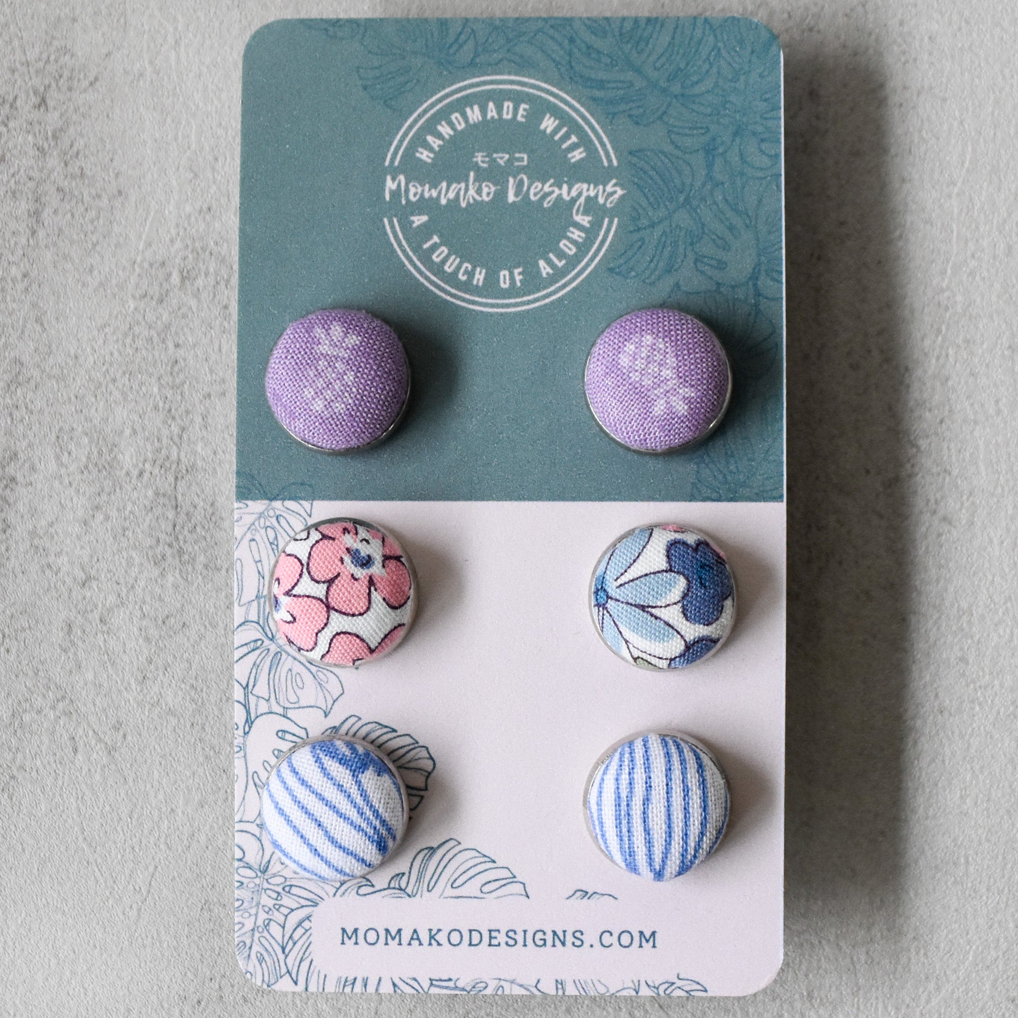 Lavender Fog Stud Set