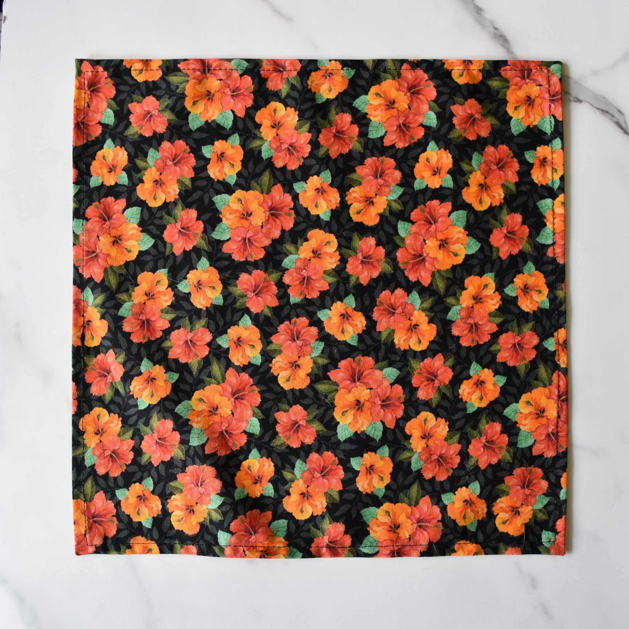 Tangerine Heat Pocket Square