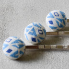 Blue Diamonds Bobby Pins