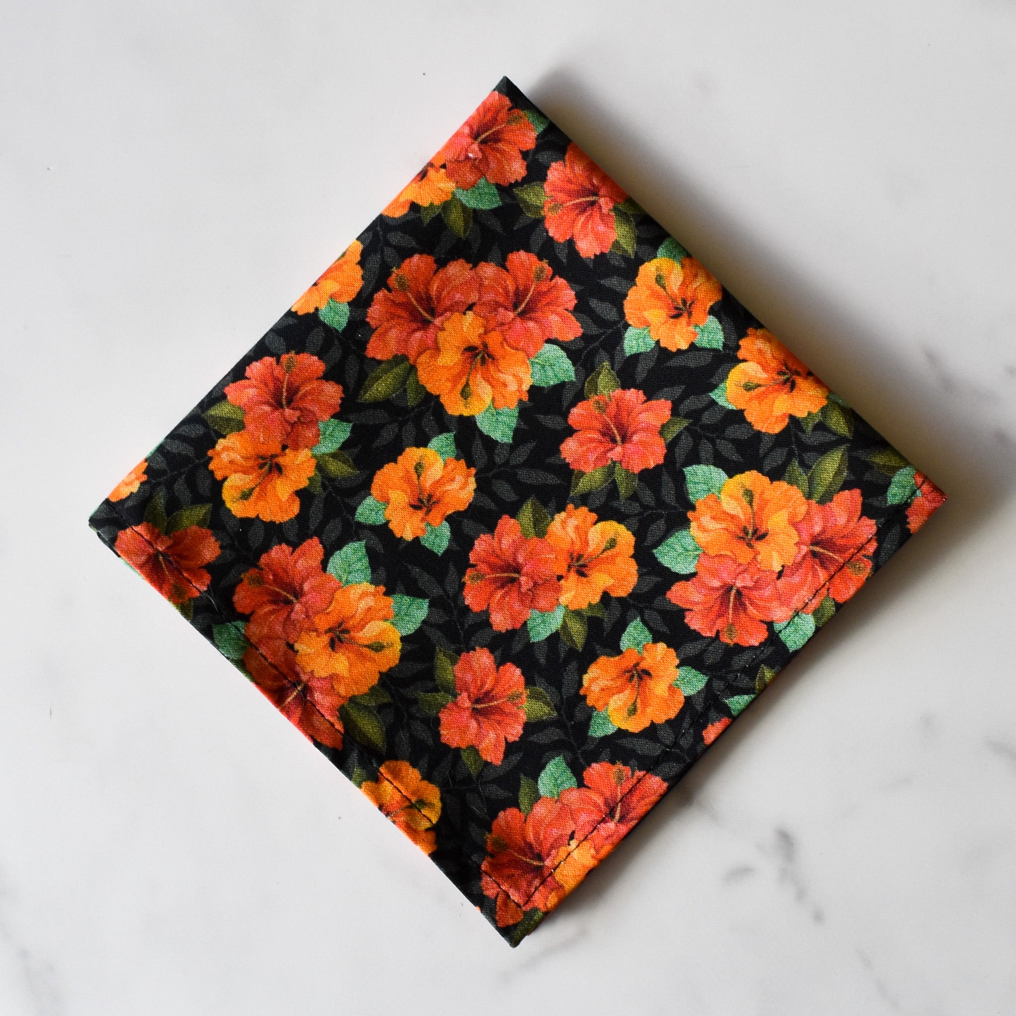 Tangerine Heat Pocket Square