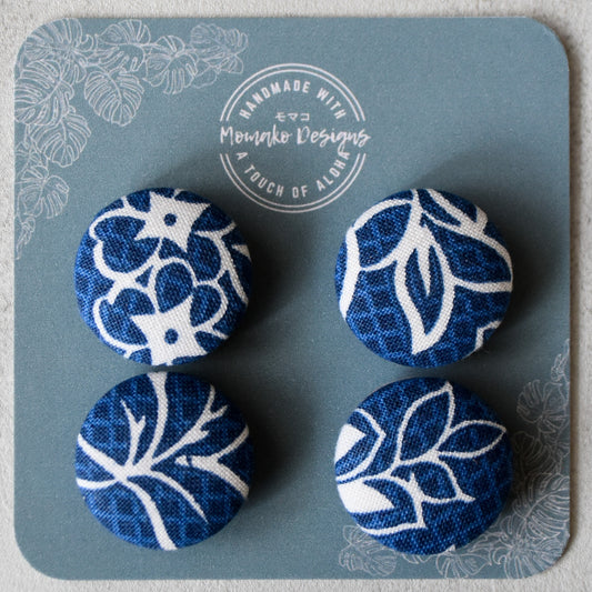 Plaid Floral Magnets