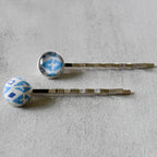 Blue Diamonds Bobby Pins