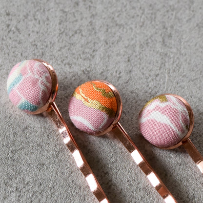 Rose Gold Bouquet Bobby Pins