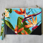 Blue Bird Of Paradise Regular Wristlet