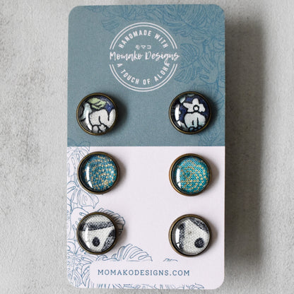 Springtime Blues Stud Set