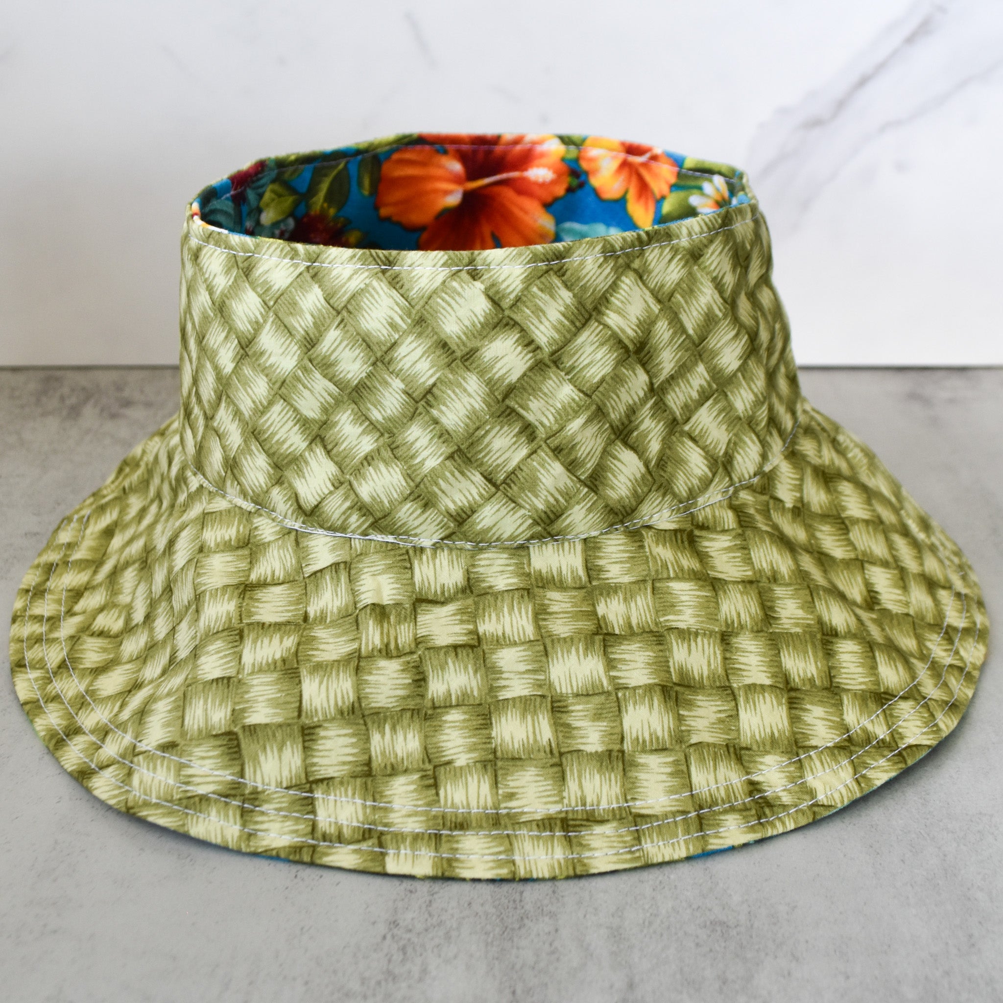 Tropical Punch Crownless Reversible Bucket Hat – Lovanna Hawaii